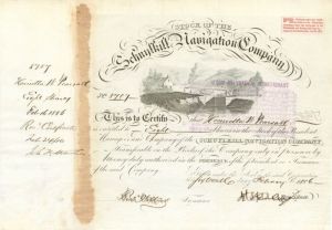 Schuylkill Navigation Company - Stock Certificate