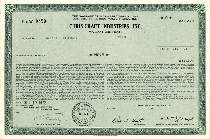 Chris-Craft Industries, Inc.