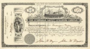 Hydraulic Safety Steering Co. - Shipping Stock Certificate