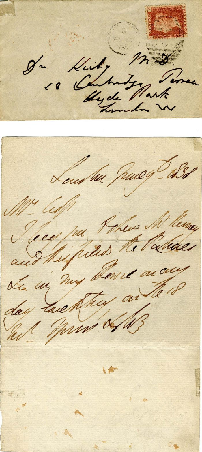 Duke of Wellington Autograph Letter and Cover