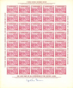 Victory Stamp Sheet