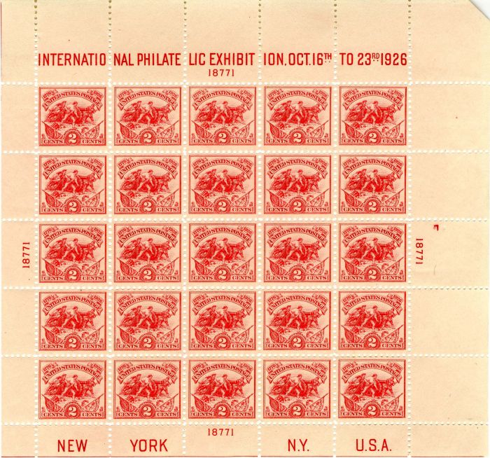 Scott #630 Stamp Sheet