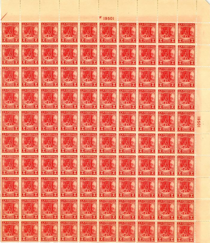 Scott #645 Stamp Sheet - Valley Forge Issue