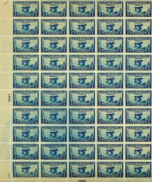 Scott #650 Stamp Sheet