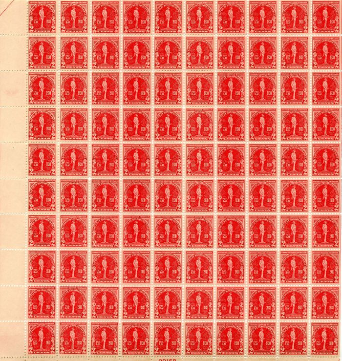 Scott #688 Stamp Sheet - Braddock's Field Issue