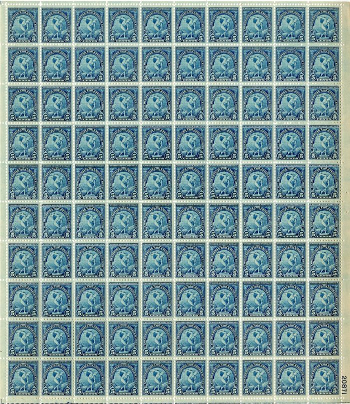 Scott #719 Stamp Sheet - Myron's Discobolus Issue