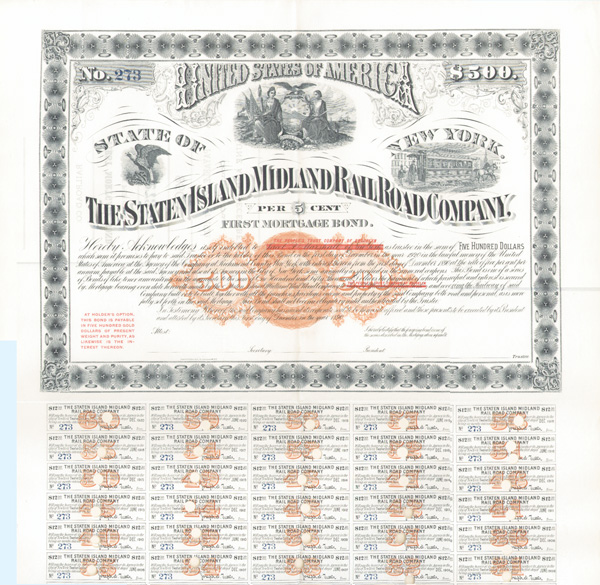 Staten Island Midland Railroad - Bond