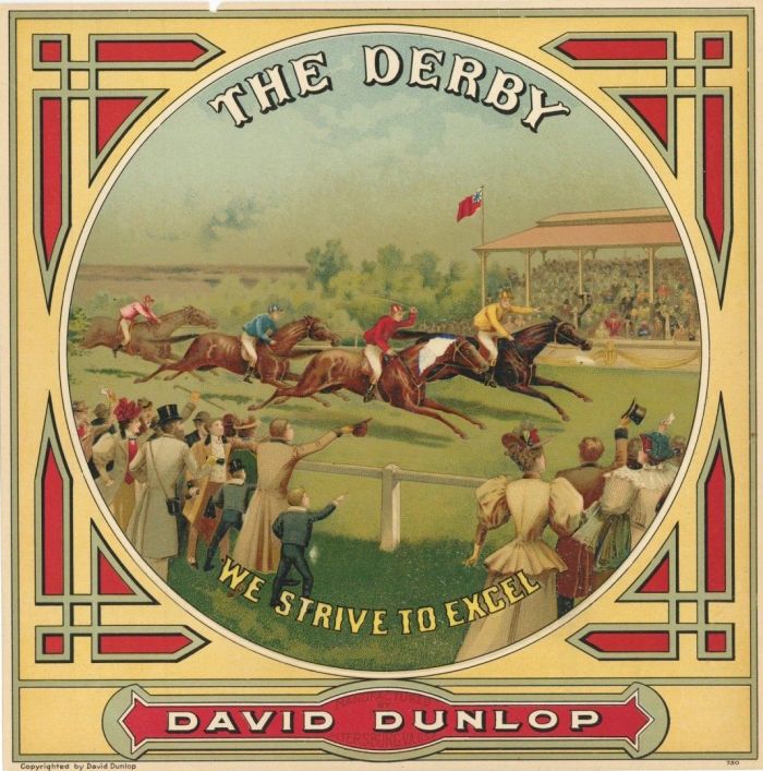 The Derby - Cigar Box Label