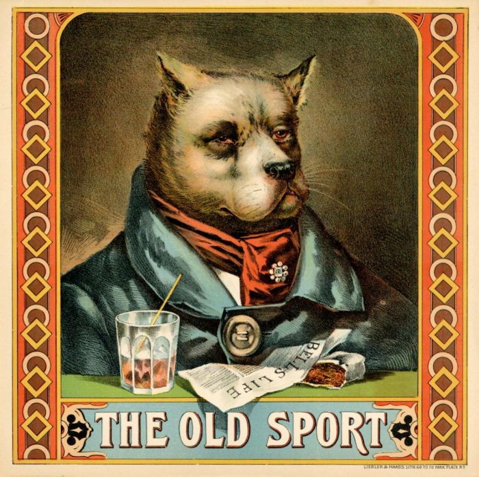 The Old Sport- Tobacco Label