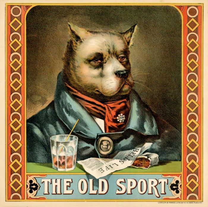 The Old Sport - Tobacco Label - Americana