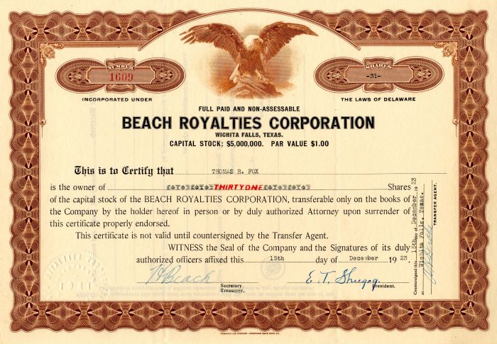 Beach Royalties Corporation