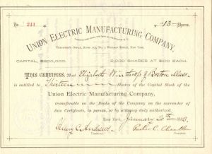 Union Electric Manufacturing Co.