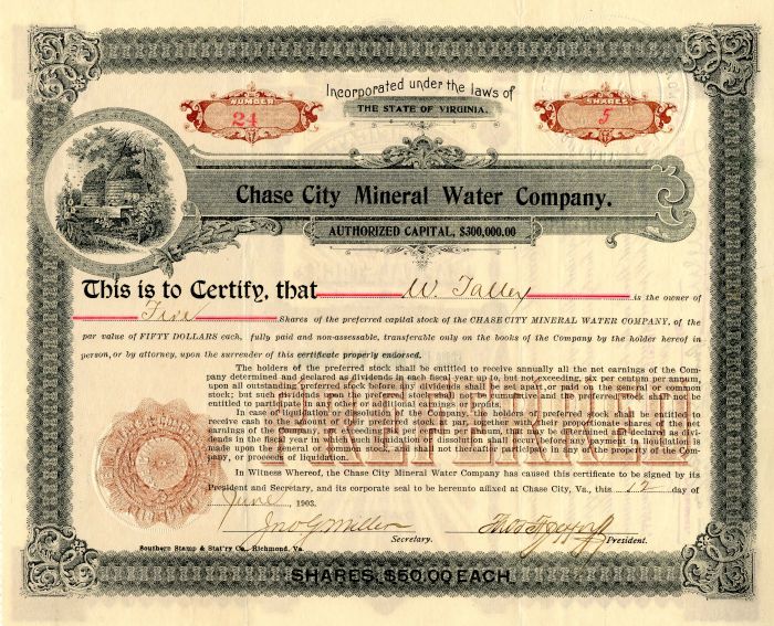 Chase City Mineral Water Co.