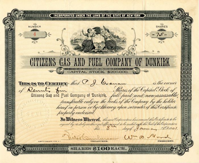 Citizens Gas and Fuel Co. of Dunkirk