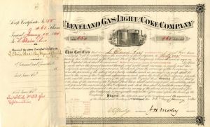 Cleveland Gas Light and Coke Co. - Stock Certificate