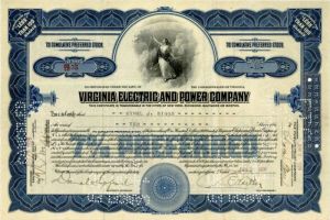 Virginia Electric and Power Company - Stock Certificate