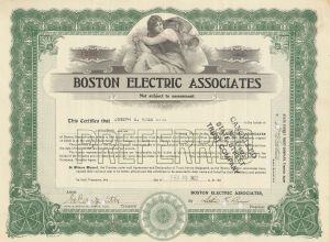Boston Electric Associates - Stock Certificate