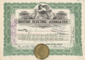 Boston Electric Associates - Stock Certificate