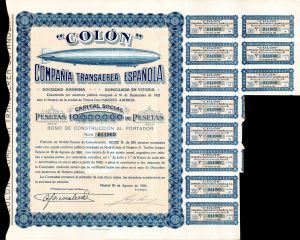 Colon- Compania Transaerea Espanola (Uncanceled)