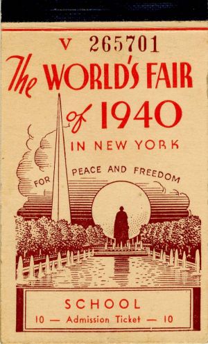 Admission Ticket to World's Fair of 1940
