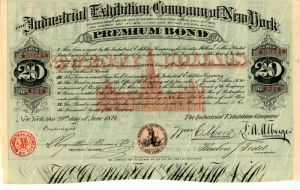 Industrial Exhibition Co. of New York Bond