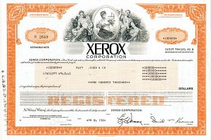 Xerox Corp - Bond (Uncanceled)