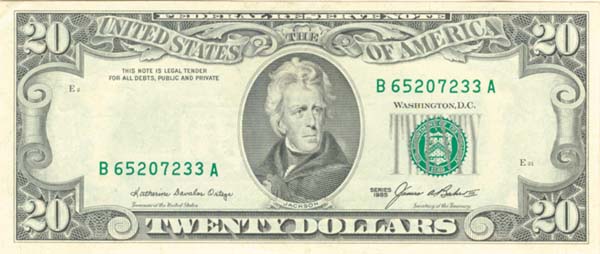 Paper Money Error - Missing Black Portion of 3rd printing - Shows Embossing