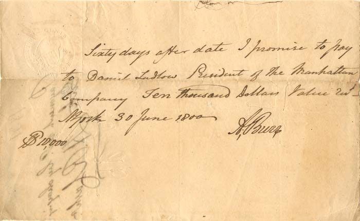Document signed by Aaron Burr
