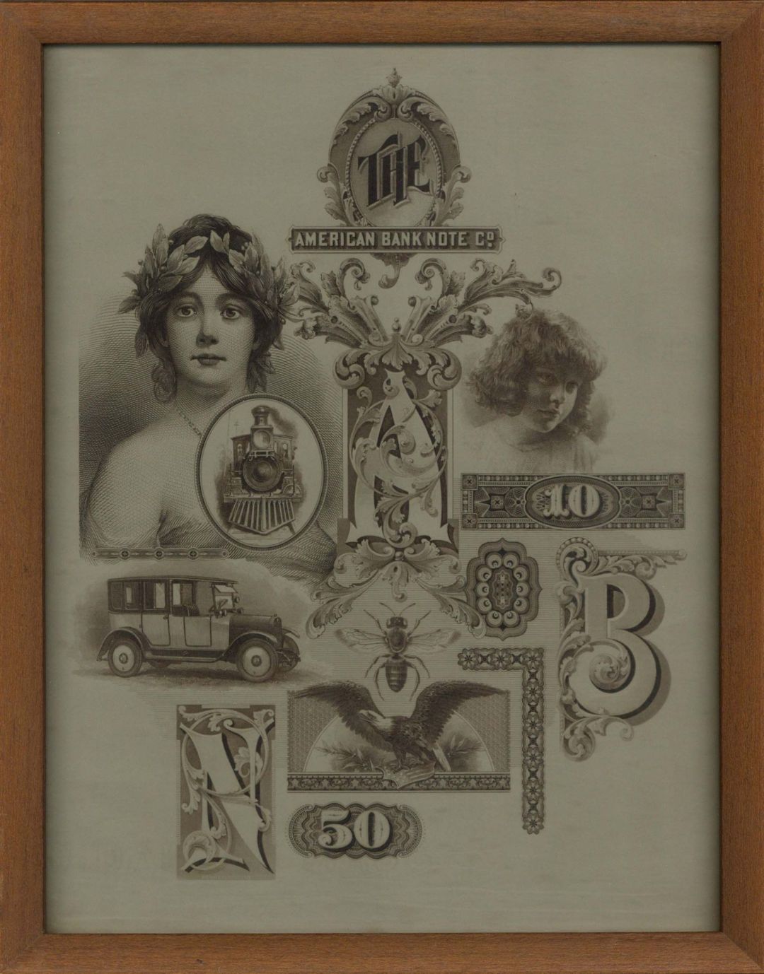 American Bank Note Co. Proof Framed - American Bank Note Company