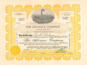 Advance Co. - Stock Certificate