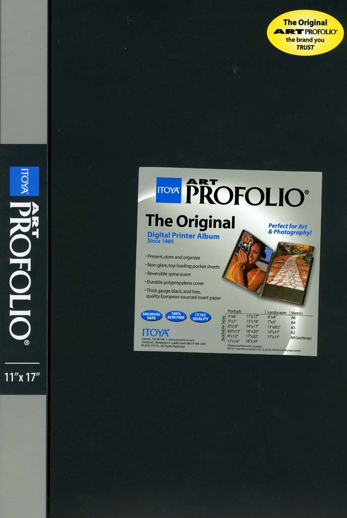 11 x 17 Album - Itoya Portfolio with Acid-Free Black Paper in each Page