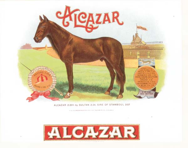 Cigar Box Label "Alcazar" - <b>Not Actual Cigars</b>
