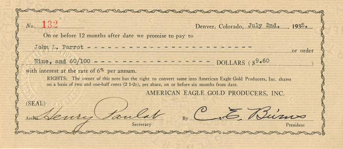 American Eagle Gold Producers, Inc.