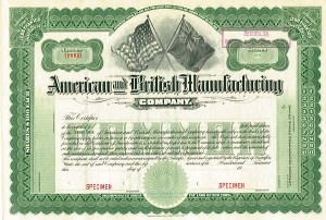 American and British Manufacturing Co. - Specimen Stock