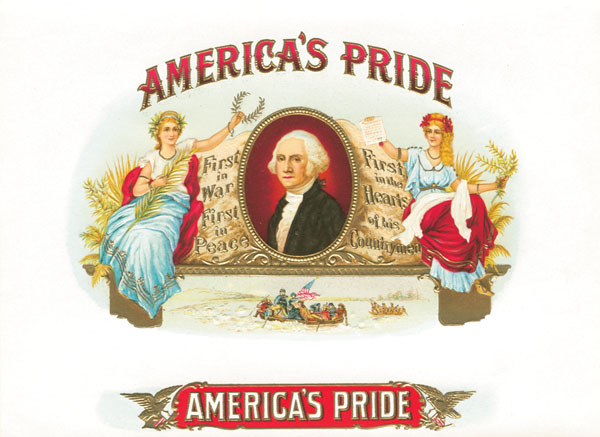 America's Pride - Cigar Box Label - <b>Not Actual Cigars</b>