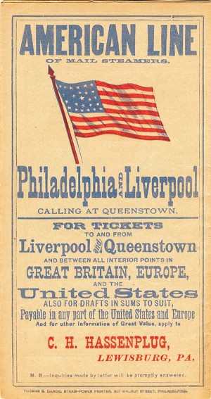 American Line Philadelphia and Liverpool