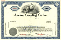 Anchor Coupling Co. Inc - Stock Certificate