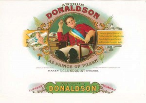 Cigar Box Label - Arthur Donaldon