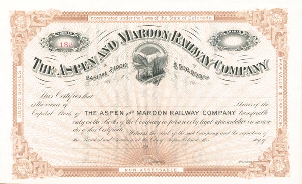 Aspen and Maroon Railway Co.