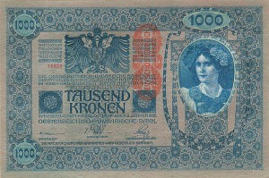 Austria - 1,000 Kronen Note - Foreign Paper Money