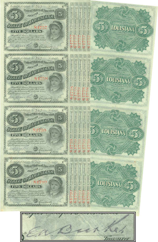 State of Louisiana Bonds known as 'Baby Bonds'