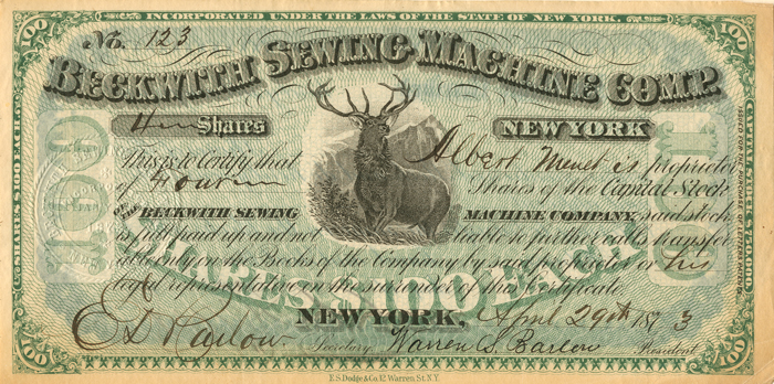 Beckwith Sewing Machine Comp.