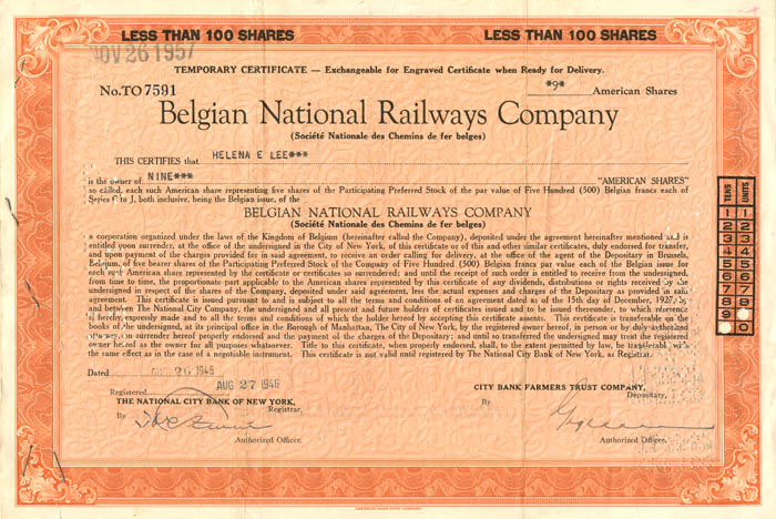 Belgian National Railways Co.