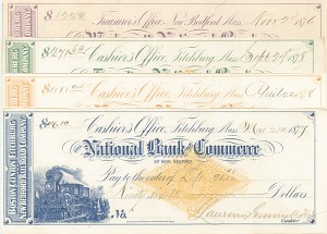 Boston, Clinton, Fitchburg, and New Bedford Railroad Check