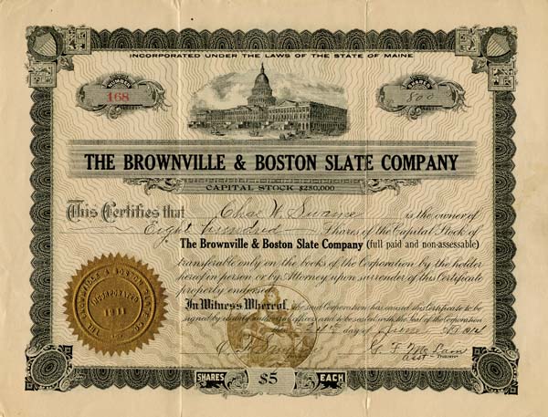 Brownville and Boston Slate Co.