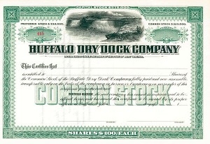 Buffalo Dry Dock Co. - Stock Certificate