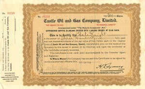 Castle Oil and Gas Co., Limited