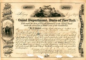Canal Department, State of New York - Bond