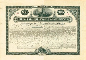 Chesapeake and Delaware Canal Co. - Unissued Bond