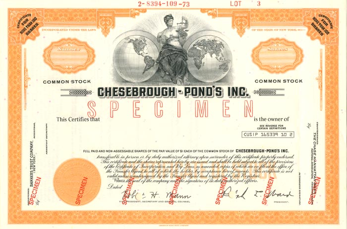 Chesebrough - Pond's Inc.